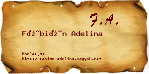 Fábián Adelina névjegykártya